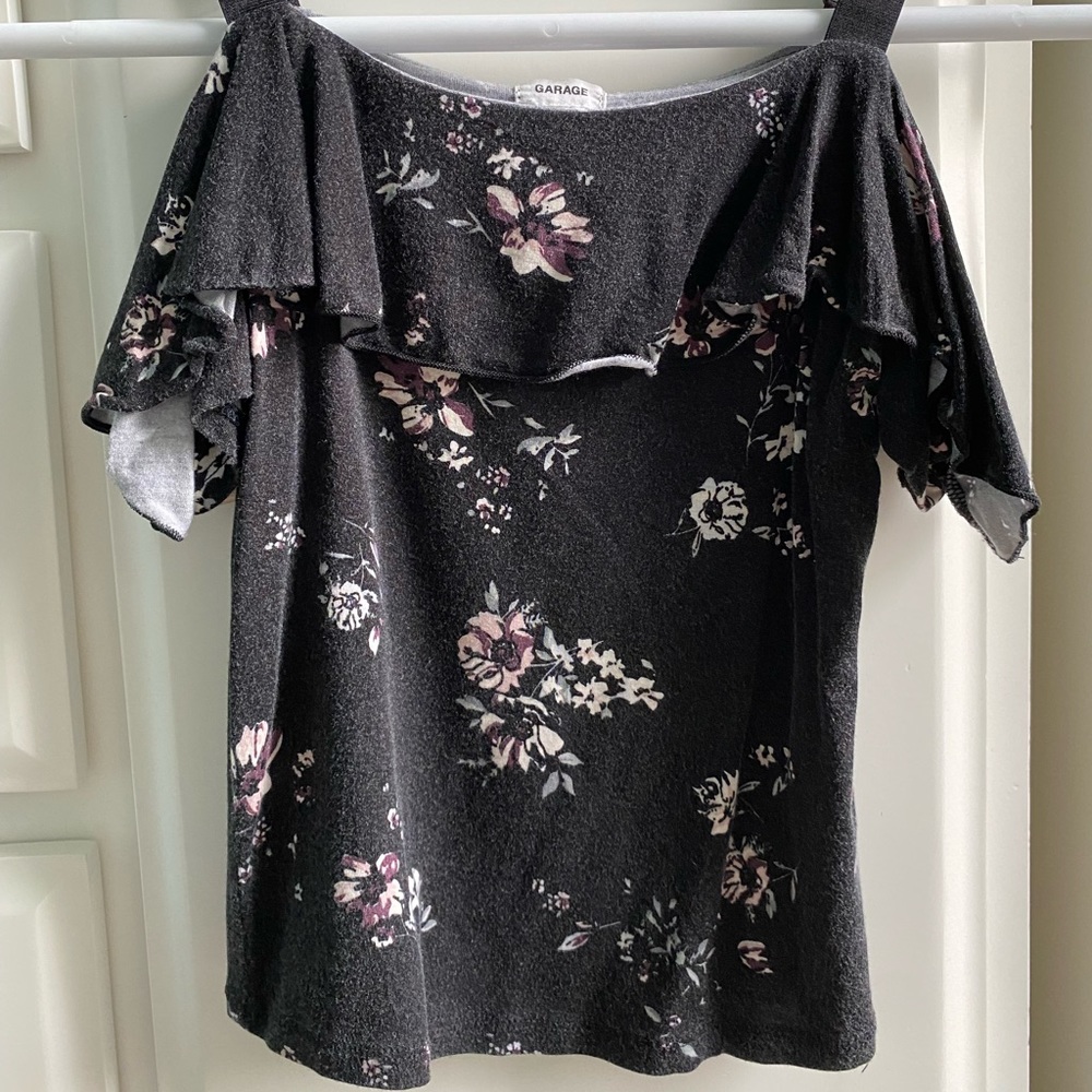 GARAGE cropped floral summer tank top